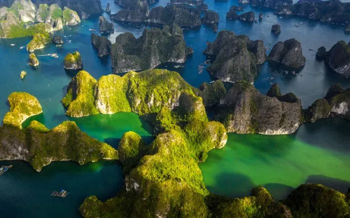 ឈូងសមុទ្រ Lan Ha នៅប្រជុំកោះ Cat Ba ។ រូបថត៖ ក្រុមប្រឹក្សាគ្រប់គ្រងឆ្នេរសមុទ្រ Cat Ba Archipelago