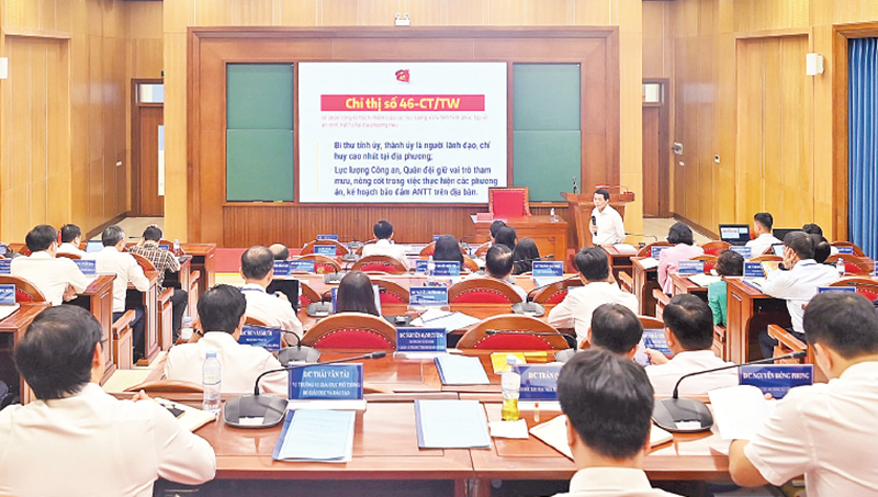 Giờ học của học viên Lớp bồi dưỡng, cập nhật kiến thức, kỹ năng đối với cán bộ quy hoạch Ủy viên Ban Chấp hành Trung ương Đảng khóa XIV. (Ảnh: DUY LINH)