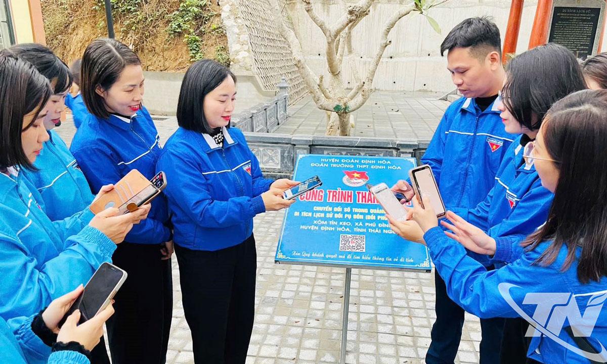 Ungdomsstyrkan i Thai Nguyen-provinsen är alltid proaktiv och banbrytande inom digital transformation.