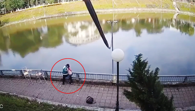 Điều tra vụ học sinh lớp 8 bị bạn dùng vật nhọn đâm rồi hất xuống hồ- Ảnh 1.