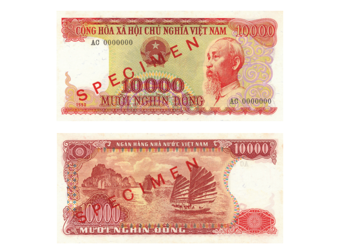 10 000 VND-sedel Tiền giấy 10.000 đồng
