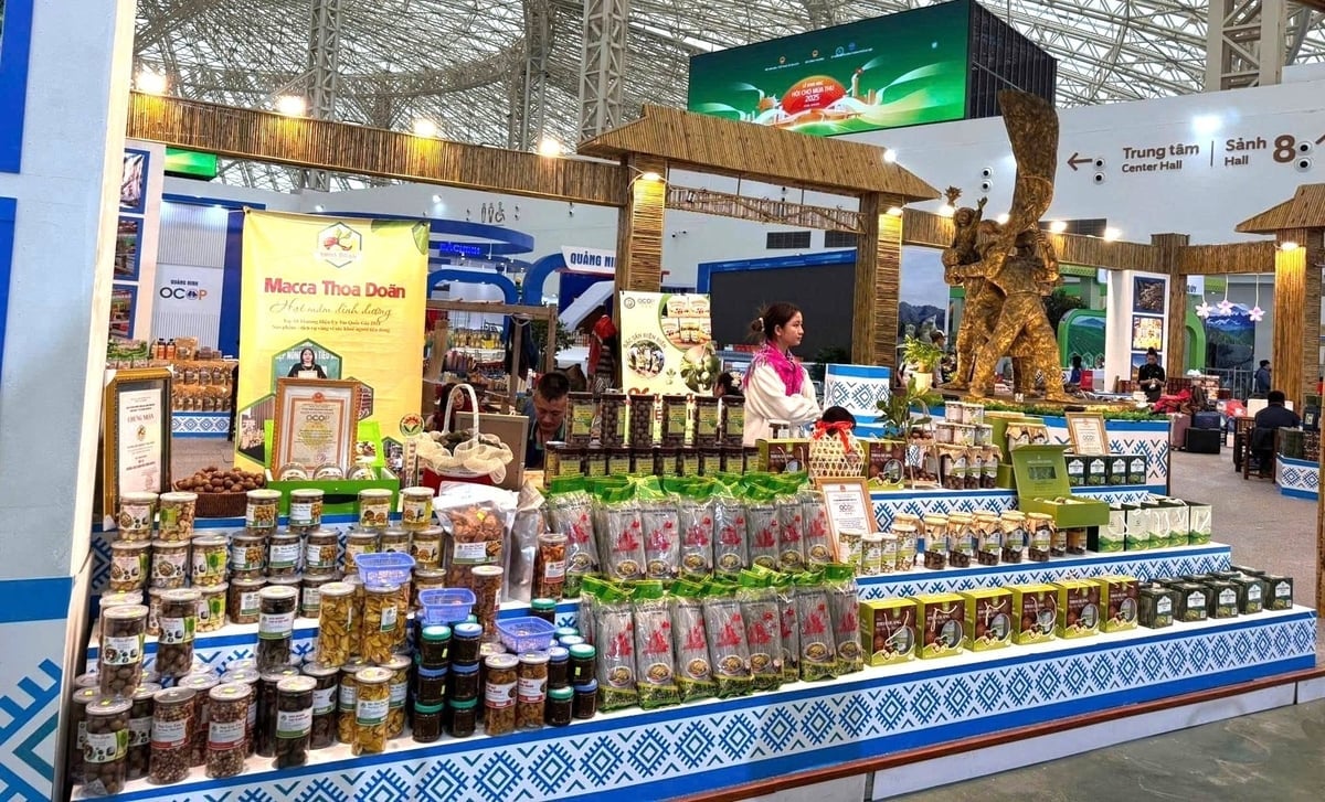 Nhiều sản phẩm OCOP của Điện Biên được nâng cao chất lượng và mẫu mã, góp phần phát triển kinh tế nông thôn. Ảnh: Hoàng Châu. 