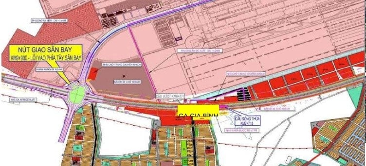 Szczegółowy schemat planowania stacji Gia Binh.