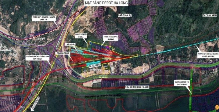 Szczegółowy schemat planowania stacji Ha Long.