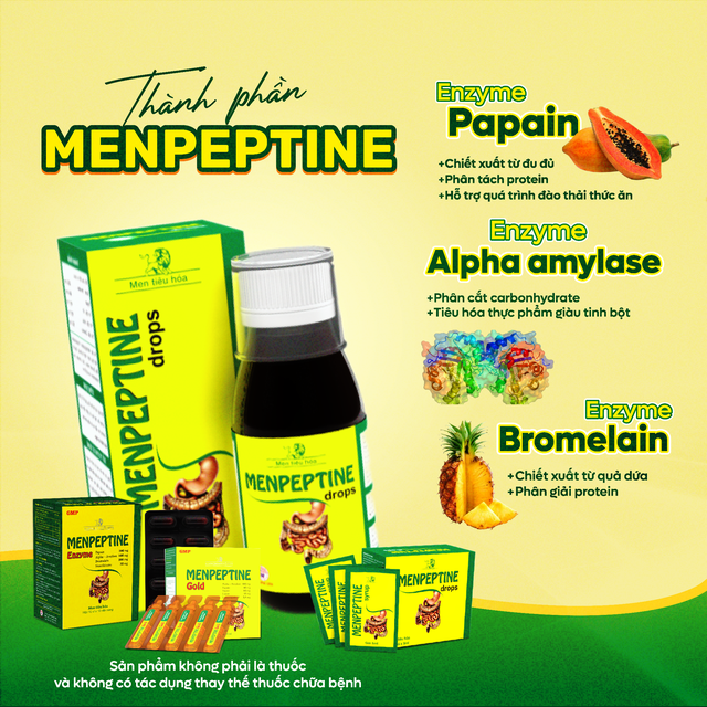 Menpeptine Enzyme - sản phẩm bán chạy nhất của Mediphar USA- Ảnh 1.
