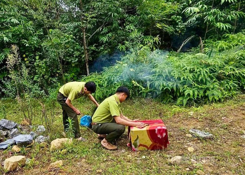 เจ้าหน้าที่ป่าไม้ประจำตำบลดูเจีย (กรมป่าไม้ ภาค ๑๔) ร่วมกันปล่อยนกป่าคืนสู่ธรรมชาติ