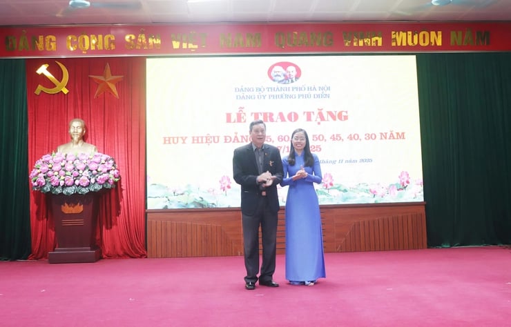 Phường Phú Diễn trao tặng Huy hiệu Đảng đợt 07/11- Ảnh 4.
