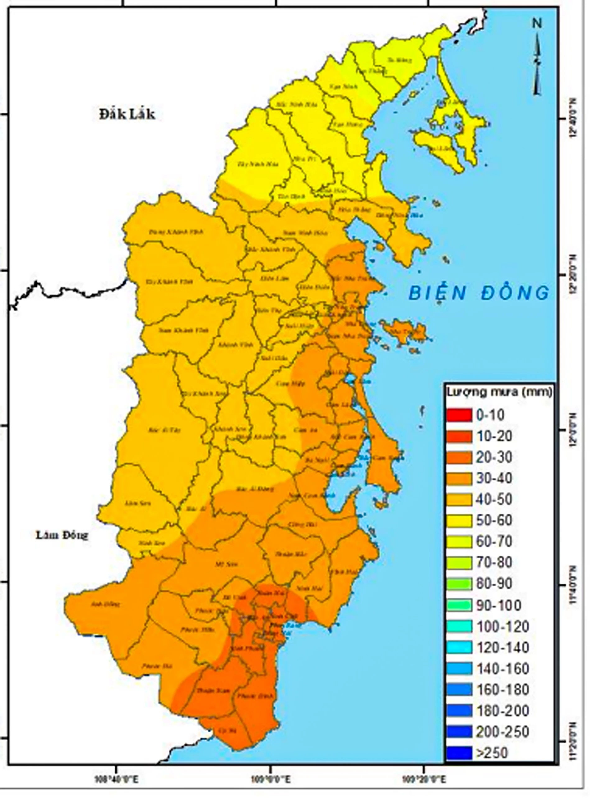 המפה צופה את סך כמות המשקעים ב-24 השעות הקרובות.