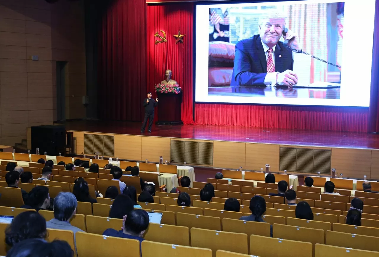 Resumen de la 2ª Conferencia de Información Exterior del Pueblo en 2025. (Foto: Jackie Chan) Toàn cảnh Hội nghị Thông tin Đối ngoại nhân dân lần thứ 2 năm 2025. (Ảnh: Thành Long)