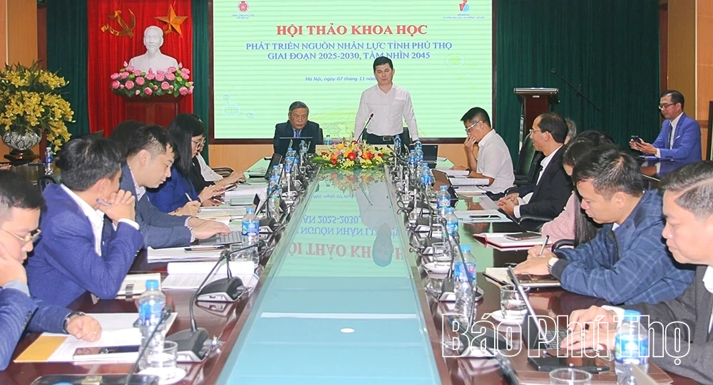 Vetenskaplig workshop om utveckling av mänskliga resurser i Phu Tho-provinsen för perioden 2025–2030
