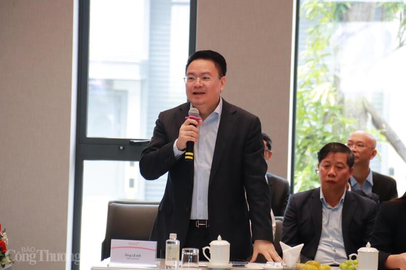 លោក Le Do - អគ្គនាយករងក្រុមហ៊ុន Thanh Cong Group និងជាអគ្គនាយកក្រុមហ៊ុន Thanh Cong Viet Hung Technology Complex Industrial Park Company Joint Stock ។ រូបថត៖ Thanh Tuan។