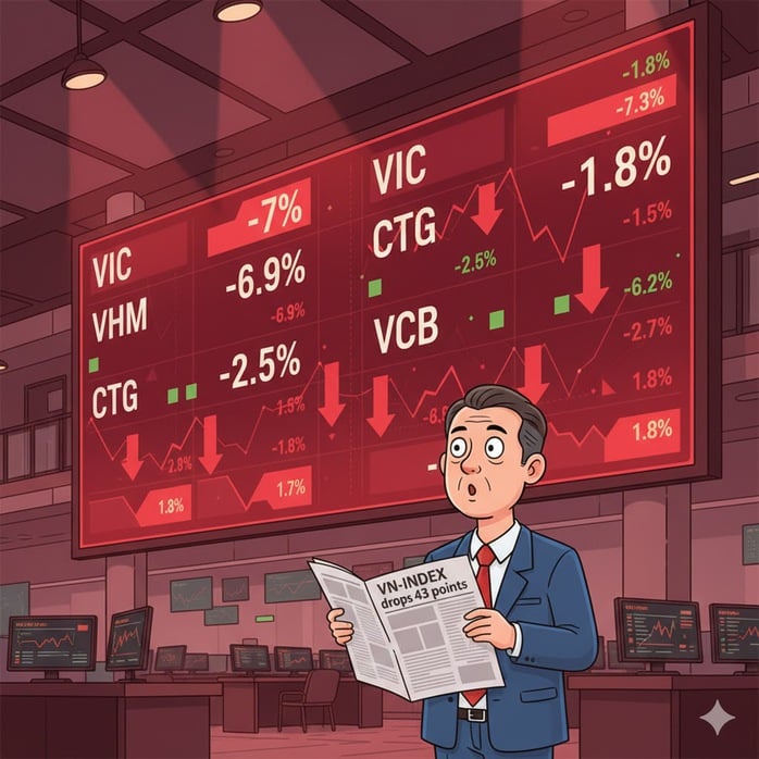 VN-Index ຫັກ 1.600 ຈຸດ - ຮູບ 1. VN-Index thủng mốc 1.600 điểm - Ảnh 1.