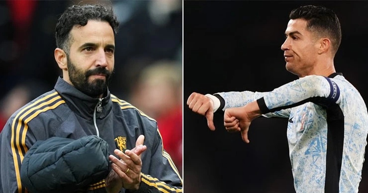 HLV Ruben Amorim phản ứng bất ngờ trước chỉ trích của C.Ronaldo