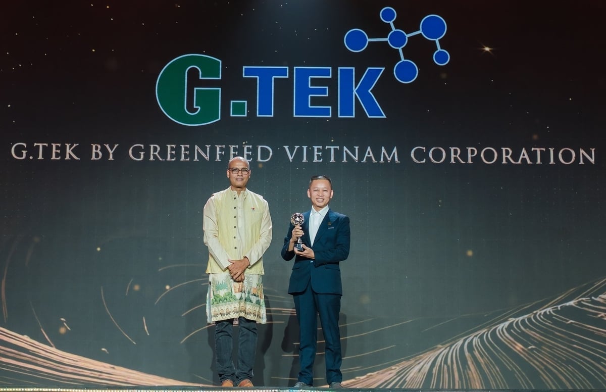 Greenfeed a fost desemnată „Marca inspirațională a Asiei în 2025”. Foto: K.A. Greenfeed được vinh danh 'Thương hiệu truyền cảm hứng châu Á 2025'. Ảnh: K.A.