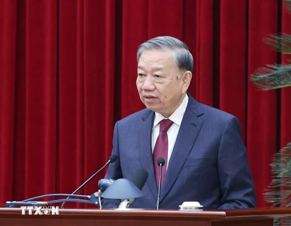 Úplný text projevu generálního tajemníka To Lama na závěrečném ceremoniálu 14. konference Toàn văn phát biểu của Tổng Bí thư Tô Lâm tại bế mạc Hội nghị lần thứ 14