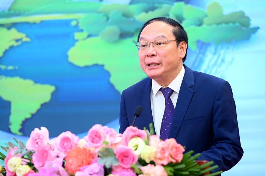 Tijdens het seminar sprak de plaatsvervangende minister van Landbouw en Milieu, Le Cong Thanh.