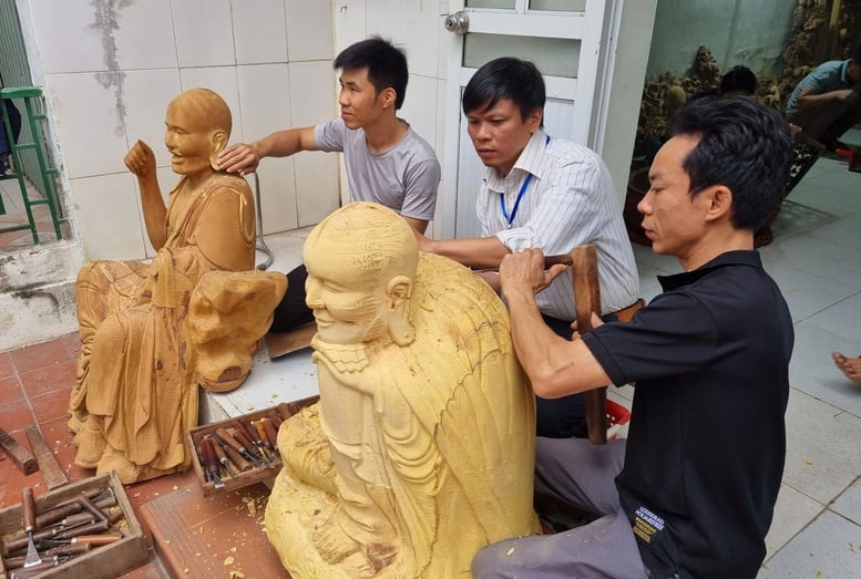 Son Dong craft village on the journey to integrate into the World Network of Creative Craft Cities - Photo 1. Làng nghề Sơn Đồng trên hành trình hội nhập Mạng lưới các thành phố thủ công sáng tạo thế giới- Ảnh 1.