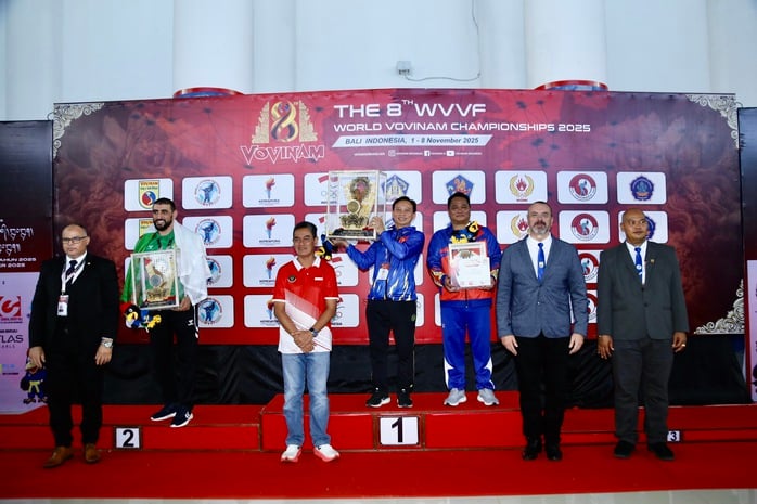 Việt Nam bảo vệ thành công ngôi đầu Giải Vô địch Vovinam Thế giới 2025 - Ảnh 1.