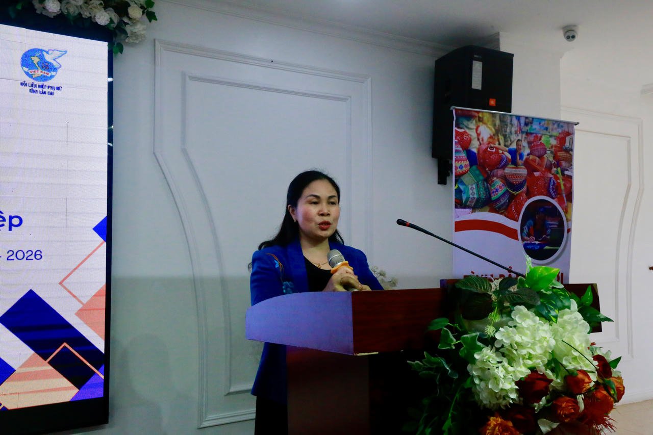 Fru Vu Thi Tan - Representant för projektstyrelsen för Lao Cai Provincial Women's Union: Lao Cai Provincial Women's Union har gjort ansträngningar för att mobilisera och effektivt utnyttja resurser från programmet.