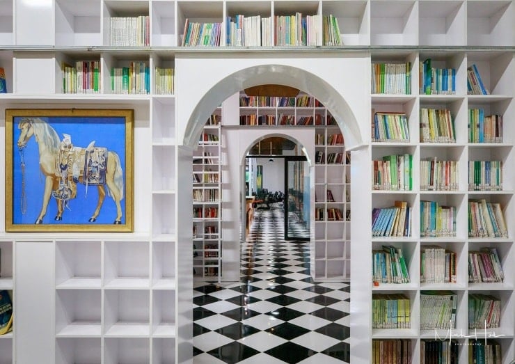 Tran Dai Nghia videregående skole for begavede og bibliotekområdet