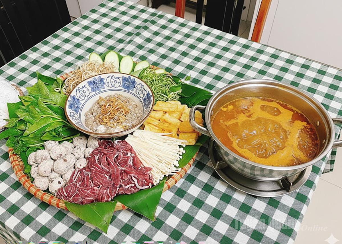 Krabben-Pilz-Eintopf.