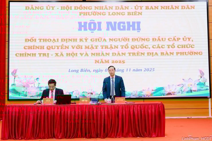Lãnh đạo phường Long Biên đối thoại với người dân- Ảnh 4.
