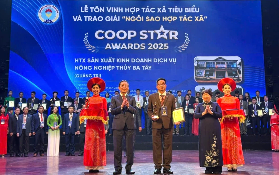 Thuy Ba Tay landbruksproduksjon, næringsliv og servicekooperativ vant prisen «Cooperative Star» i 2025 - Foto: N.V.L