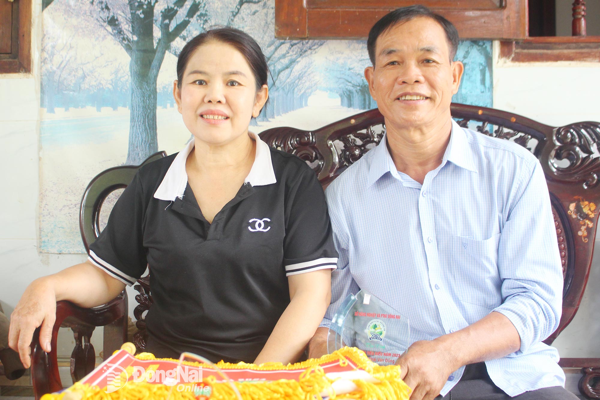 លោក Thai Van Dong និងភរិយាលោកស្រី Nguyen Thi Diu (រស់នៅសង្កាត់ Binh Loc ខេត្ត Dong Nai)។ រូបថត៖ Diem Quynh