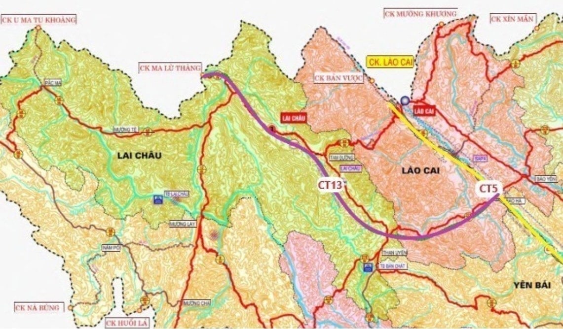 Trasa dálnice Bao Ha - Lai Chau.