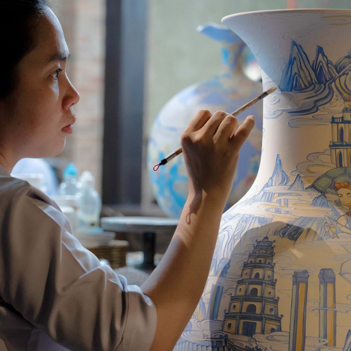 De heer Ly Ngoc Minh zei dat zijn producten altijd moeten voldoen aan de criteria van 4 keer nee en 4 keer ja. De belangrijkste daarvan zijn cultuur, stijl en ziel.