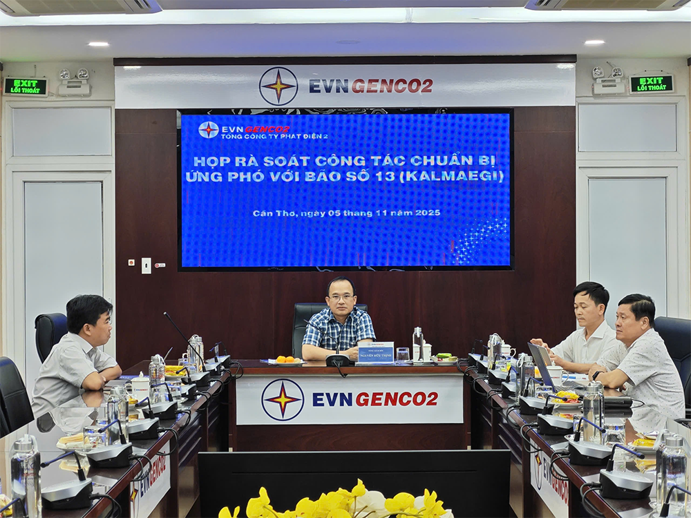 EVNGENCO2 utarbetar proaktivt responsscenarier för storm nr 13 (Kalmaegi)