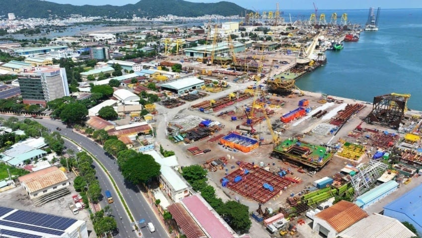 Hệ thống bãi cảng của Petrovietnam tại khu vực Bà Rịa - Vũng Tàu, TP HCM. Ảnh: PetroTimes.