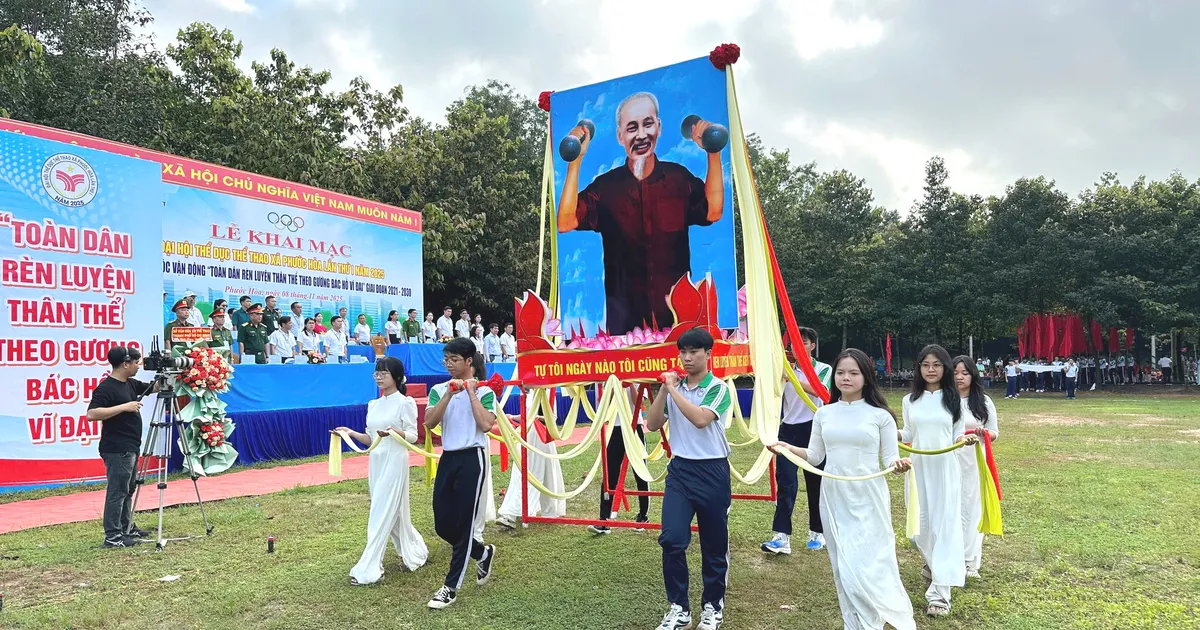 Gần 1.400 tham dự Đại hội Thể thao xã Phước Hòa lần thứ I, năm 2025