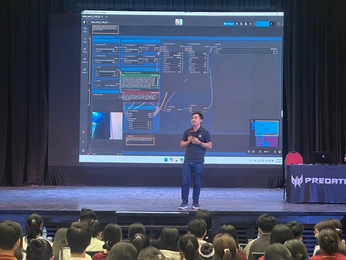 TP HCM: Sinh viên trải nghiệm ứng dụng AI phong cách mới vào học tập - Ảnh 1.