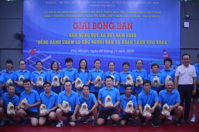 Phường Phú Nhuận tổ chức Giải bóng bàn gây Quỹ xã hội năm 2025 - Ảnh 5.