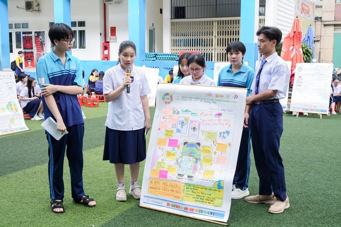 Học sinh đề xuất dùng AI nhận diện tiêu thụ điện lãng phí ở trường, lớp  - Ảnh 2.