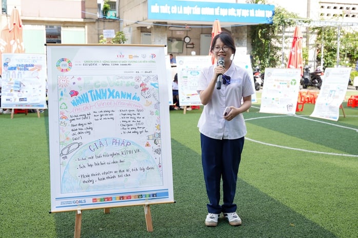 Học sinh đề xuất dùng AI nhận diện tiêu thụ điện lãng phí ở trường, lớp  - Ảnh 3.