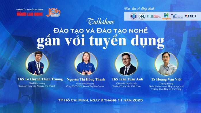 Có gì tại talkshow "Đào tạo và đào tạo nghề gắn với tuyển dụng" của Báo Người Lao Động  - Ảnh 1.