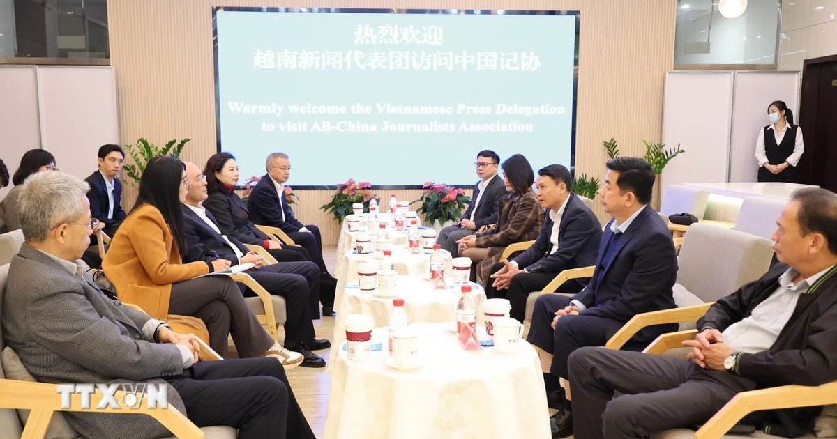 Tăng cường hợp tác, trao đổi nghiệp vụ giữa Hội Nhà báo Việt Nam và Trung Quốc