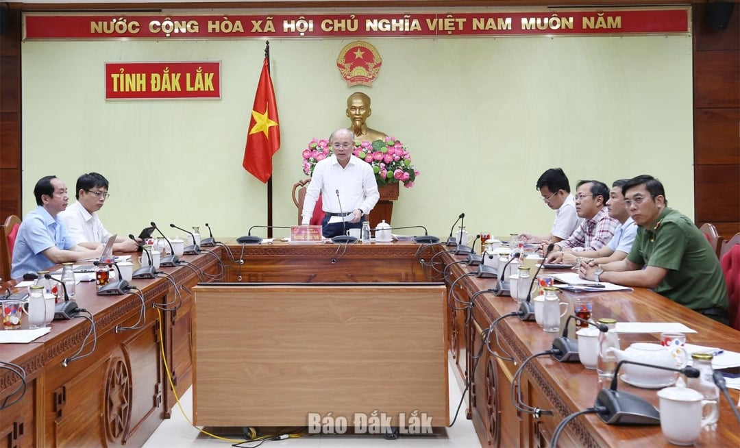 Vice ordförande för provinsens folkkommitté, Truong Cong Thai, kommenterade mötet.