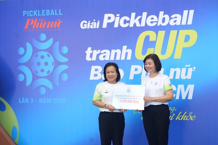 Giải Pickleball Báo Phụ Nữ TP HCM lần 3-2025: Tăng yêu thương - Thêm vui khỏe - Ảnh 4.