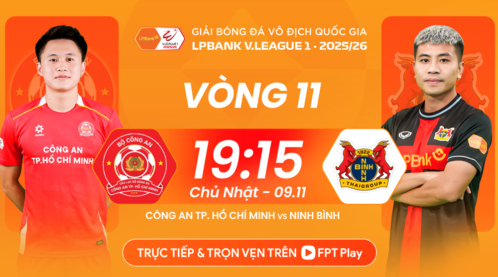 Match review CA TP.HCM vs Ninh Binh, 7:15 p.m. November 9: The top position is shaky - photo 1