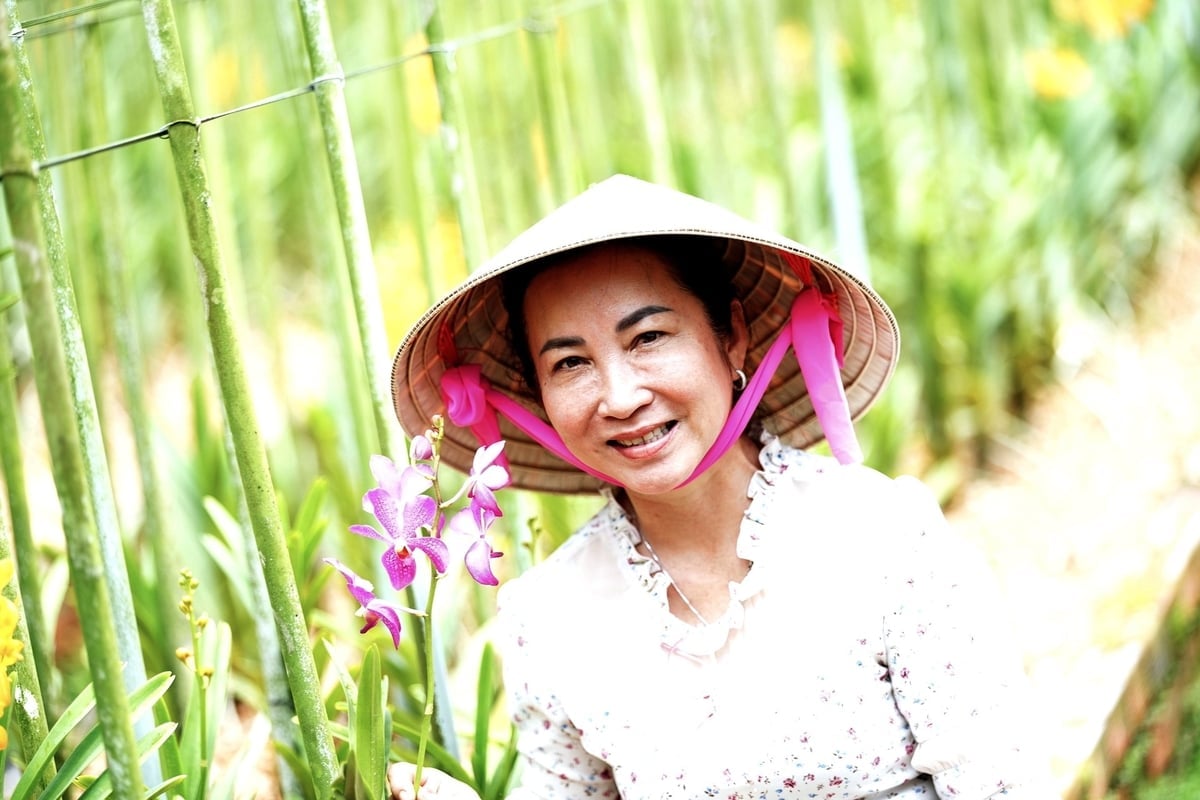 Pani Dang Le Thi Thanh Huyen, dyrektor spółdzielni Huyen Thoai Orchidea. Zdjęcie: Phuc Lap.