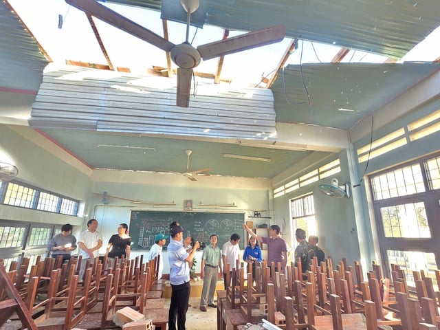 Sau chạy bão Kalmaegi, Gia Lai lại ‘chạy trường’ để học sinh sớm đến lớp - Ảnh 3.