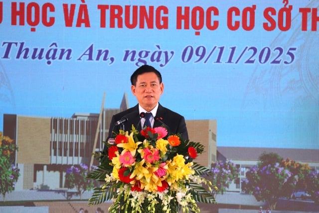 Khởi công trường dân tộc nội trú liên cấp ở vùng biên giới Lâm Đồng, Đắk Lắk - Ảnh 1.