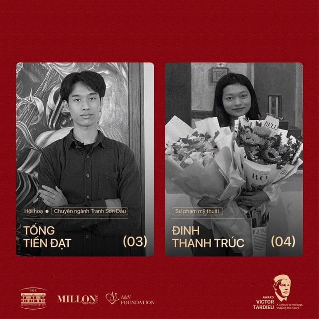 ពានរង្វាន់ Victor Tardieu - ខួបលើកទី 100 នៃមហាវិទ្យាល័យវិចិត្រសិល្បៈឥណ្ឌូចិន - រូបថត 3. Giải thưởng Victor Tardieu – Dấu ấn 100 năm Trường Mỹ thuật Đông Dương - Ảnh 3.