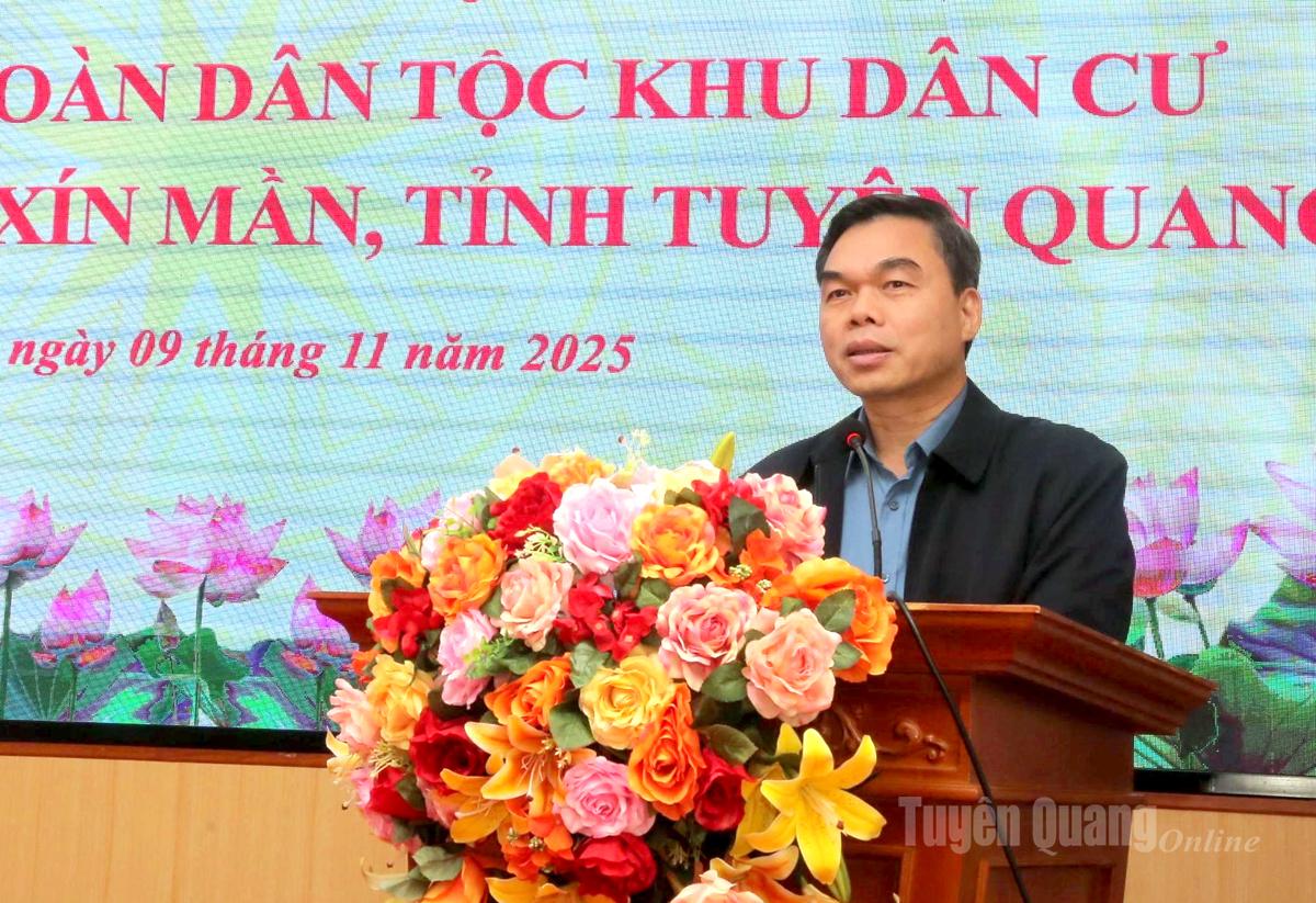 Na festivalu promluvil zástupce tajemníka provinčního výboru strany, předseda provinčního výboru Vietnamské vlastenecké fronty Ma The Hong.