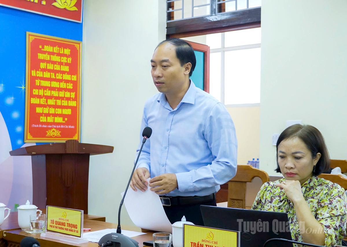 ສະຫາຍ ໂຕ ກວາງຈີ້, ຮອງເລຂາຄະນະພັກແຂວງ ປ່າວ້າວຊູ ໄດ້ລາຍງານການຜັນຂະຫຍາຍບັນດາໜ້າທີ່ສຳຄັນພາຍຫຼັງກອງປະຊຸມໃຫຍ່ຂອງພັກ ແລະ ຜັນຂະຫຍາຍຄາດໝາຍສູ້ຊົນຮອດປີ 2025.