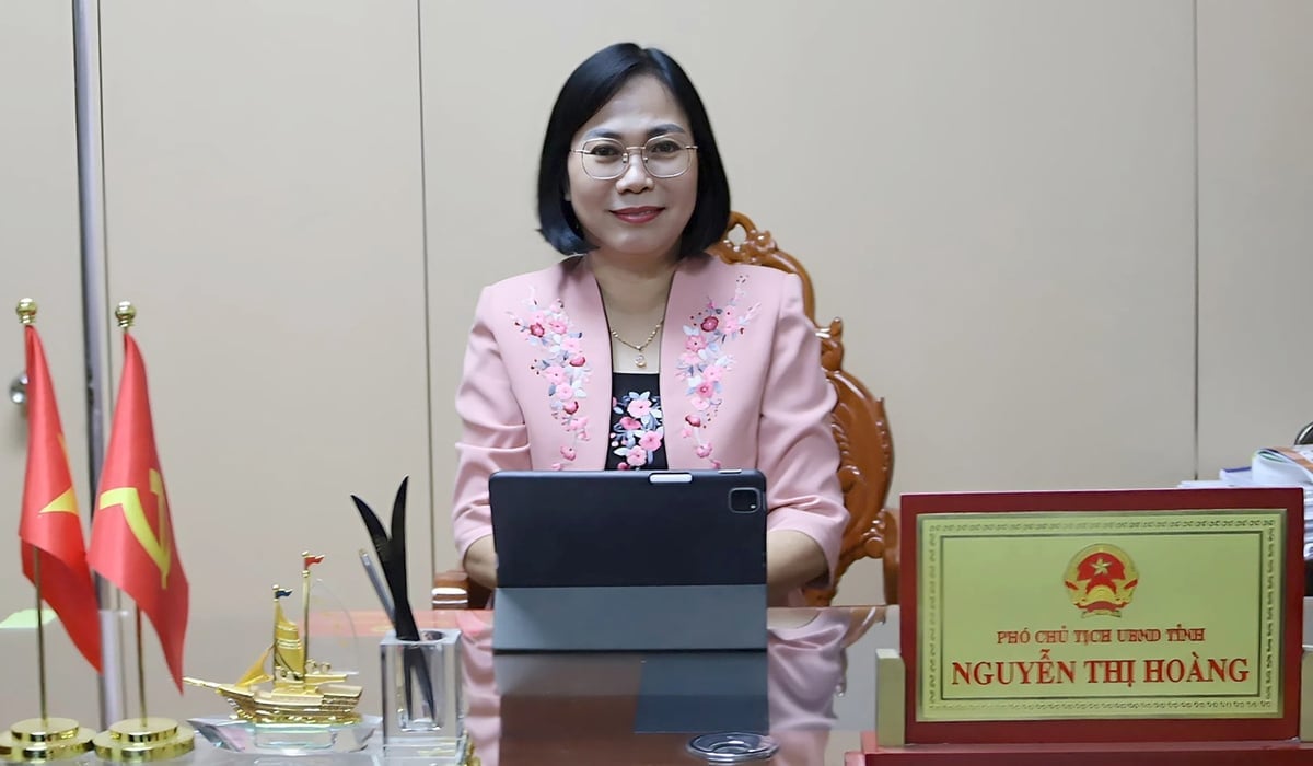 Bà Nguyễn Thị Hoàng - Tỉnh ủy viên, Phó Chủ tịch UBND tỉnh Đồng Nai cho biết: Tỉnh Đồng Nai rất quan tâm việc ứng dụng khoa học và công nghệ trong lĩnh vực nông nghiệp trên địa bàn tỉnh. Ảnh: Tường Tú.