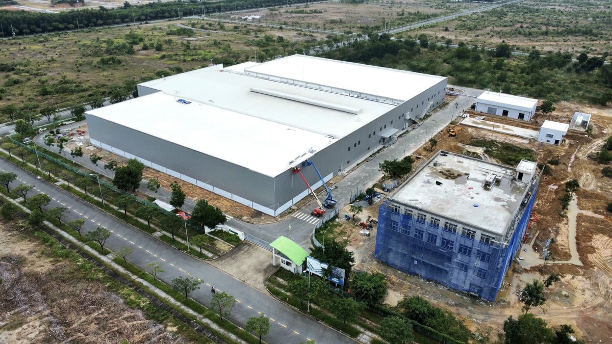 Läkemedelsfabrik och högteknologiskt forsknings- och utvecklingscenterprojekt vid Da Nang High-Tech Park. Foto: Nguyen Tu.